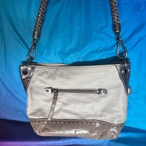 The Sak Cream and Brown Shoulder Bag